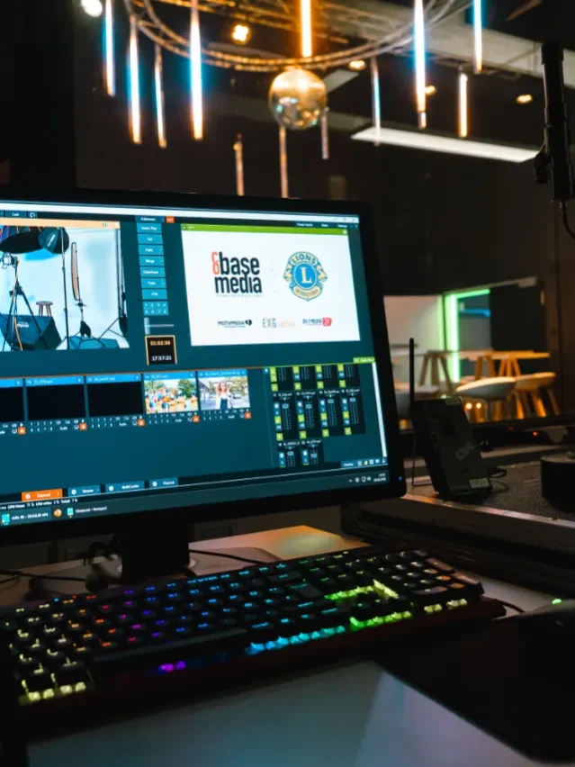 Display mit Software von Veranstaltungstechnik